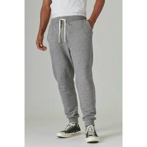 NEW LUCKY BRAND sueded terry joggers in heather grey
